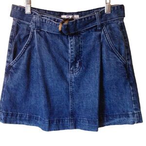 Free People We the Free Belted Denim Jean Skirt 26